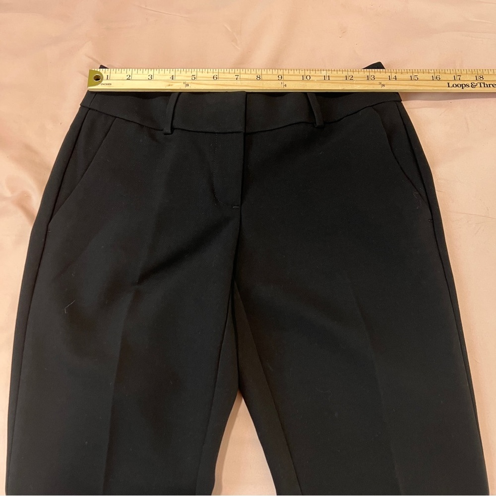Ann Taylor LOFT Curvy Slim‎ Black Stretch Pants Size 0 Petite - Picture 10 of 13